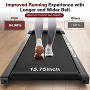 Portable Walking Pad, under Desk Treadmill 300 Lb Capacity, Speed Range 0.4~6Mph for Home Office Walking/Running