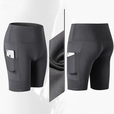 High-Waisted Yoga Fitness Shorts