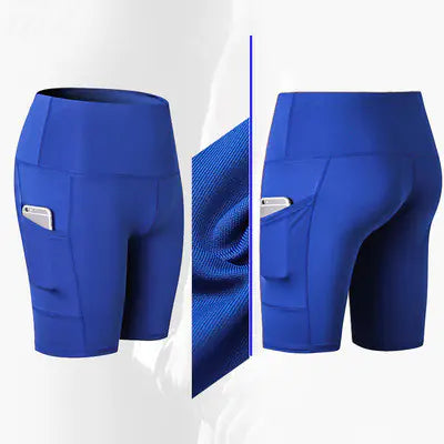 High-Waisted Yoga Fitness Shorts