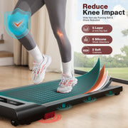 Portable Walking Pad, under Desk Treadmill 300 Lb Capacity, Speed Range 0.4~6Mph for Home Office Walking/Running