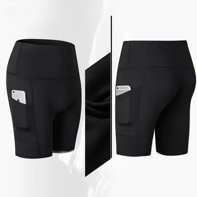High-Waisted Yoga Fitness Shorts