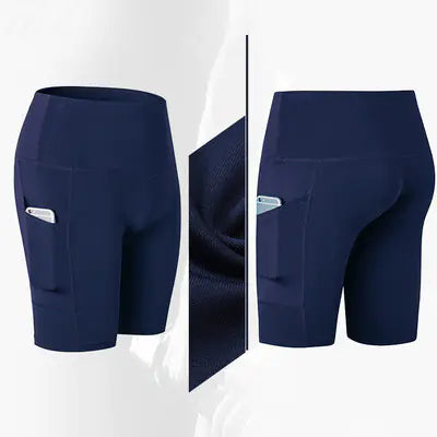 High-Waisted Yoga Fitness Shorts