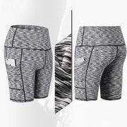 High-Waisted Yoga Fitness Shorts